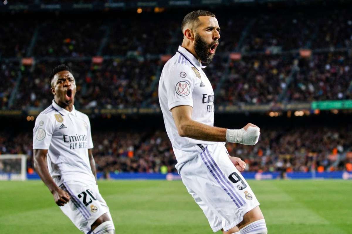 Benzema nets hat-trick as Real thump Barça to reach Copa del Rey final ...