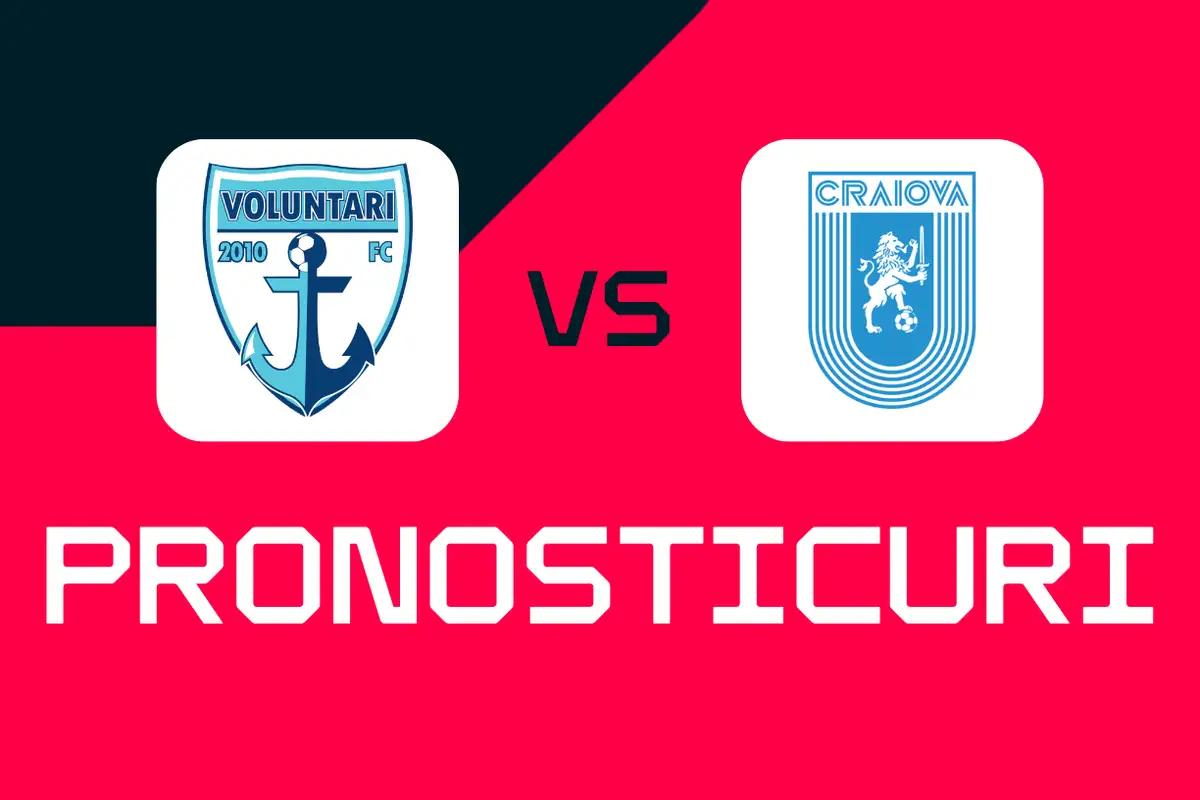 FC Voluntari - Univ. Craiova: Pronosticuri, cele mai bune pariuri și cote Cupa României