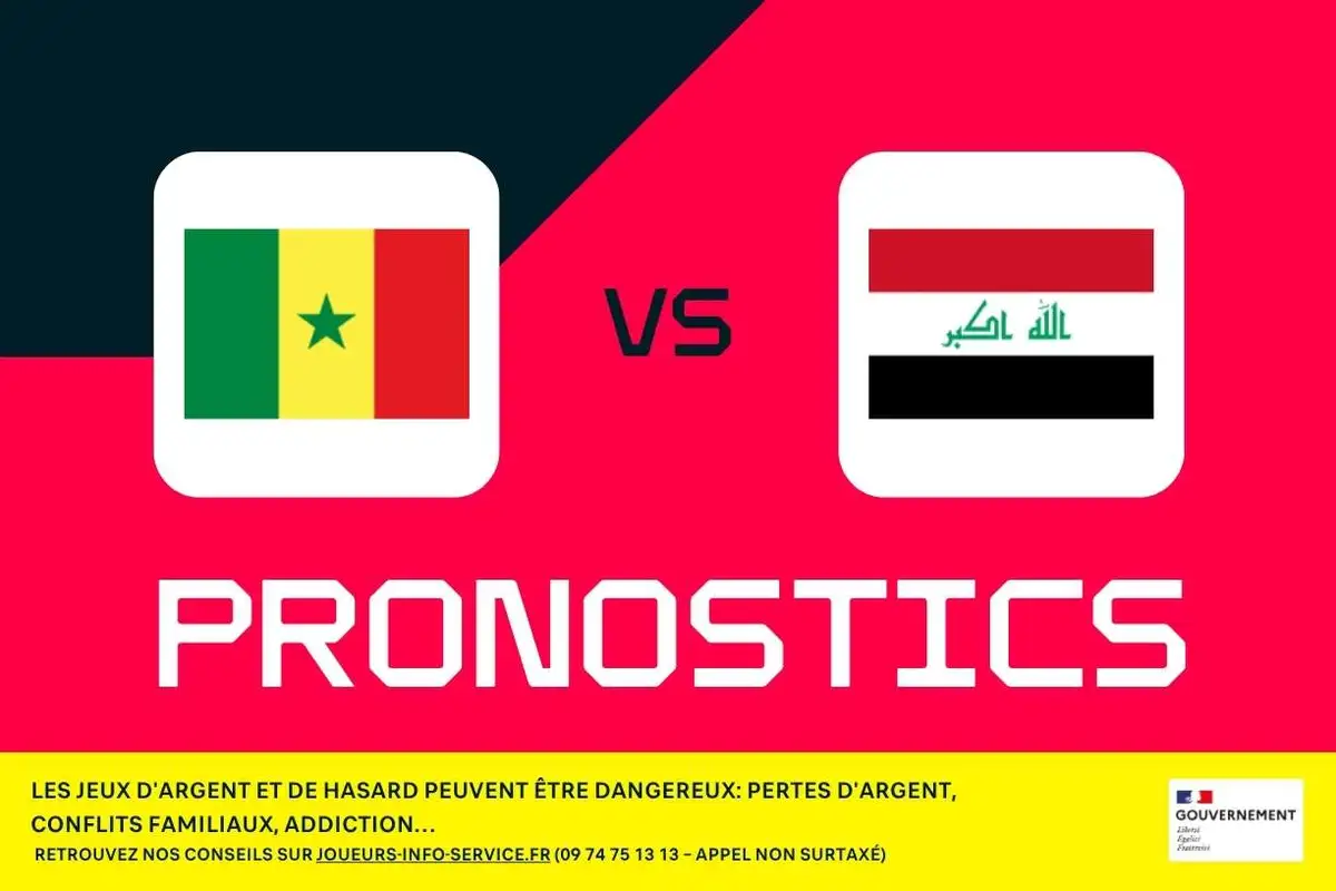 Sénégal - Irak : pronostics CDM 2026, meilleurs paris et cotes (3ᵉ journée)