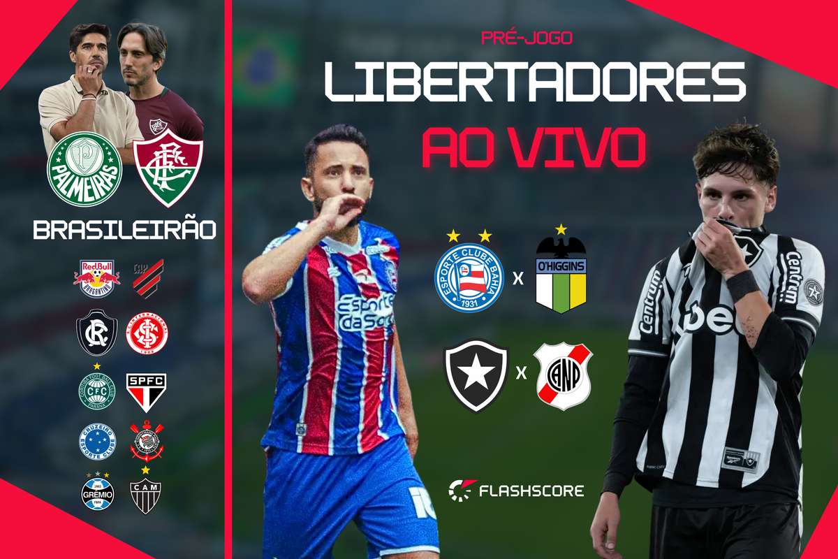 Flashscore faz live com tudo sobre 4ª rodada do Brasileirão e jogos da Liberta