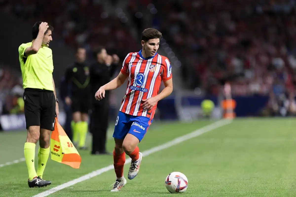 Atletico Madrid striker Alvarez delighted with double in