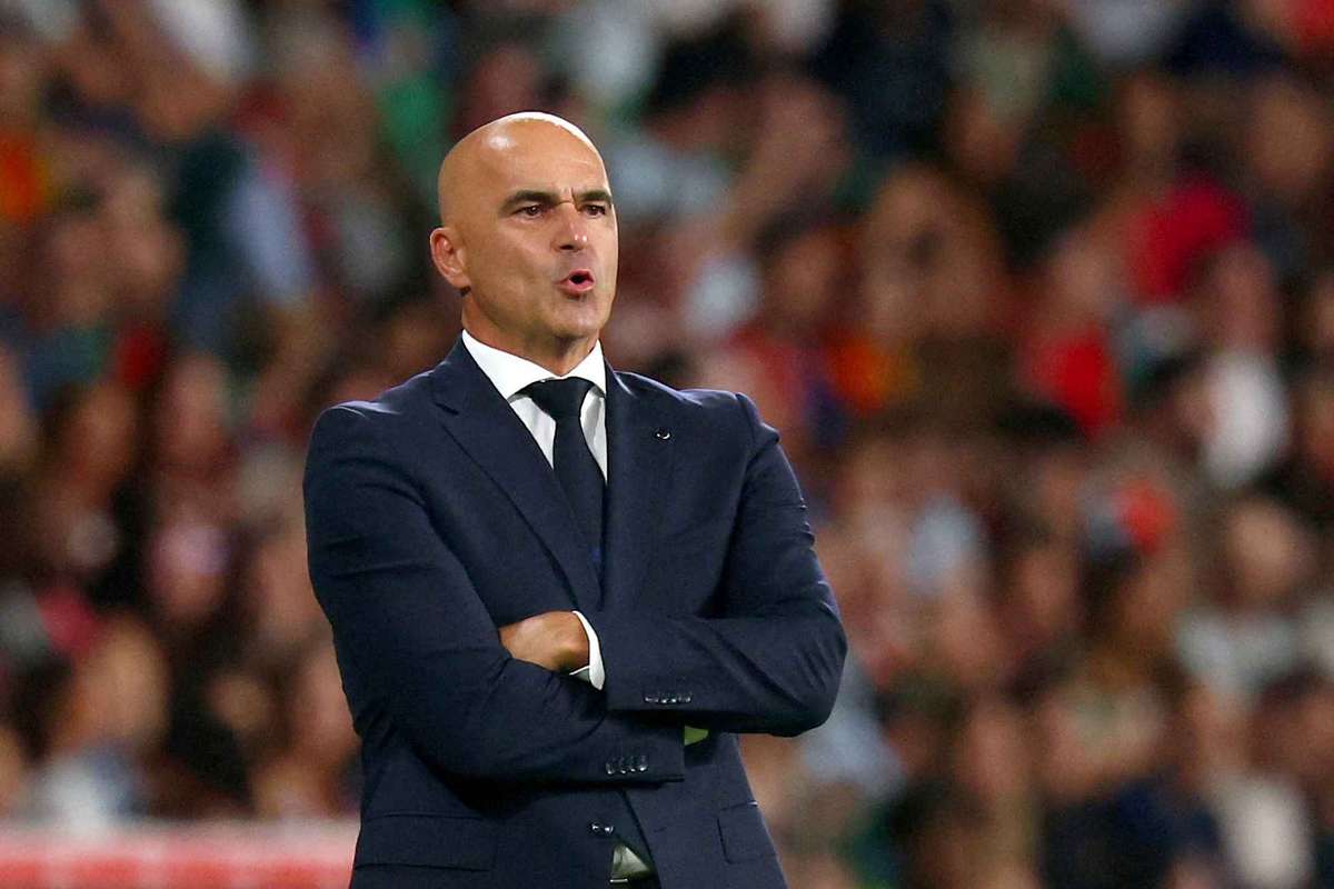 Portugal’s Roberto Martinez on the touchline