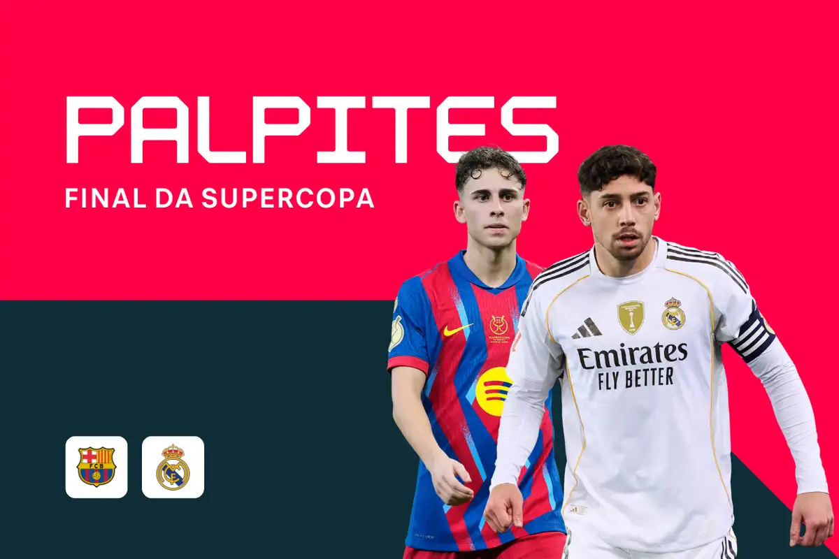 Barcelona x Real Madrid: Palpites, Melhores Apostas e Odds (Supercopa da Espanha)