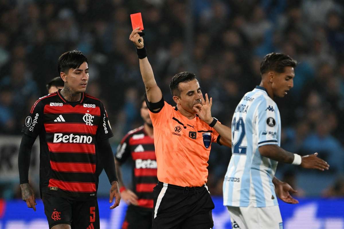 Flamengo x Racing: Por que Plata foi expulso? Ouça áudio do VAR ...