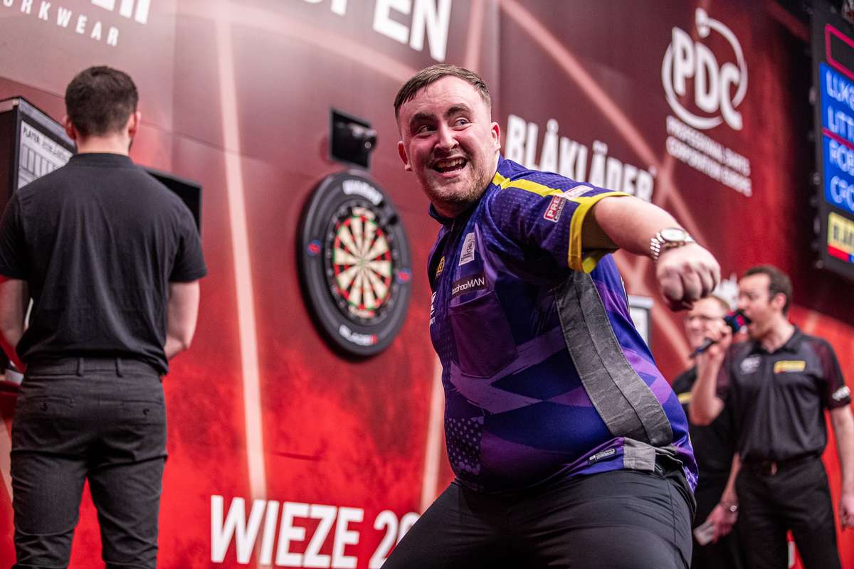 Luke Littler hits ninedarter en route to European Tour debut glory