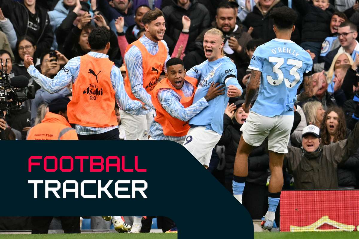 Football Tracker Haaland tearing Man Utd apart, PSG ahead vs Lens