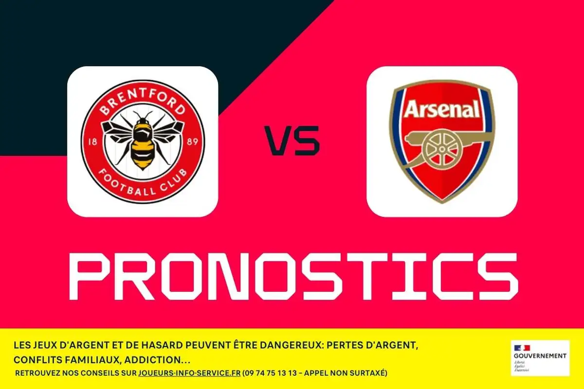 Brentford - Arsenal : pronostics, meilleurs paris et cotes (Premier League)