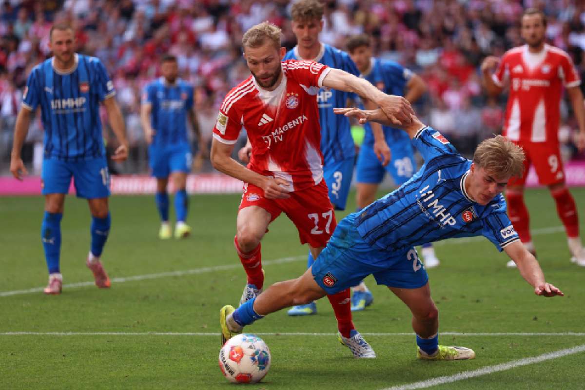 Bayern Munich giành trận hòa nghẹt thở trước Heidenheim, Olise tiếp tục tỏa sáng