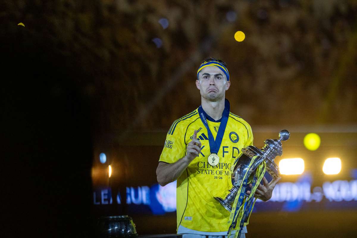 Cristiano Ronaldo during a match for Al-Nassr.