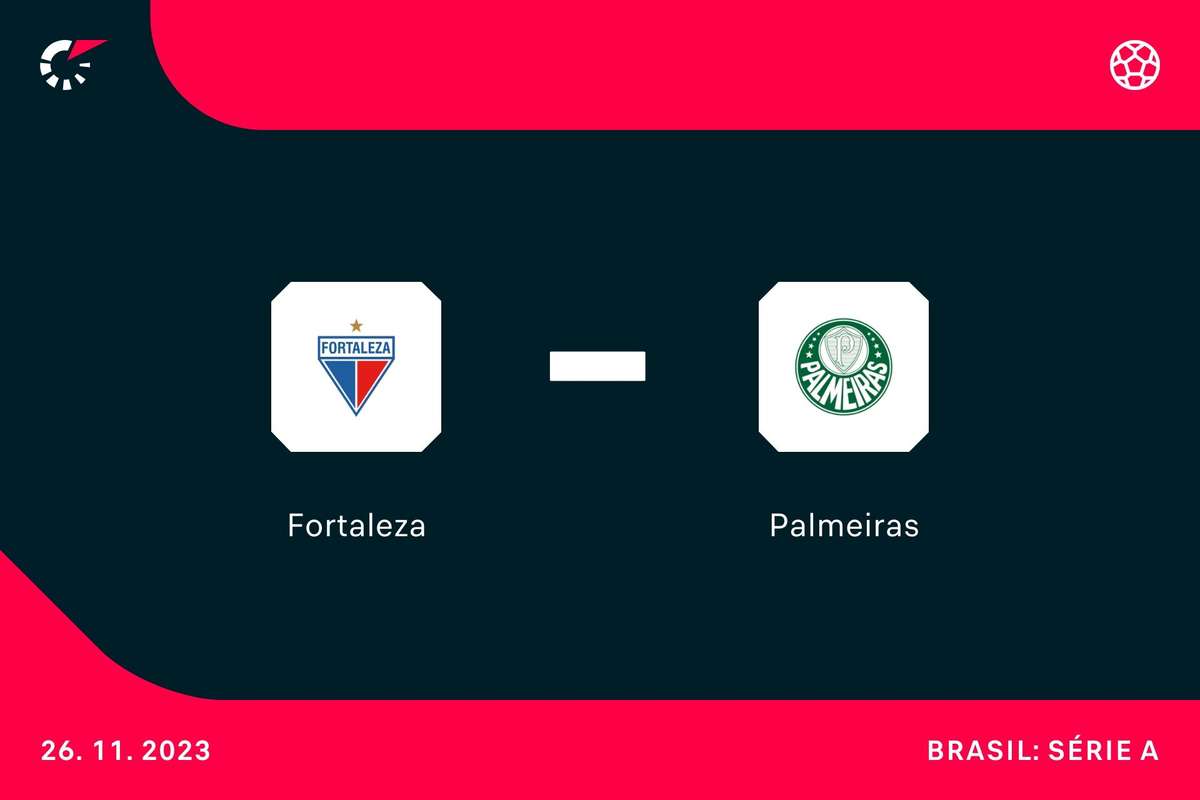 Fortaleza x Palmeiras ao vivo 26/11/2023 - Brasileirão Série A