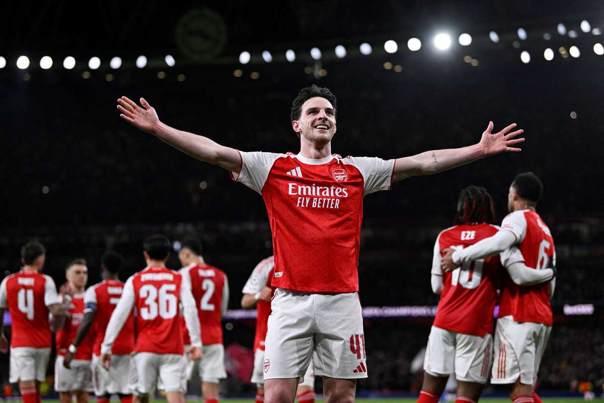 Rice "rất tự hào và thực sự hạnh phúc" khi Arsenal vào tứ kết UCL