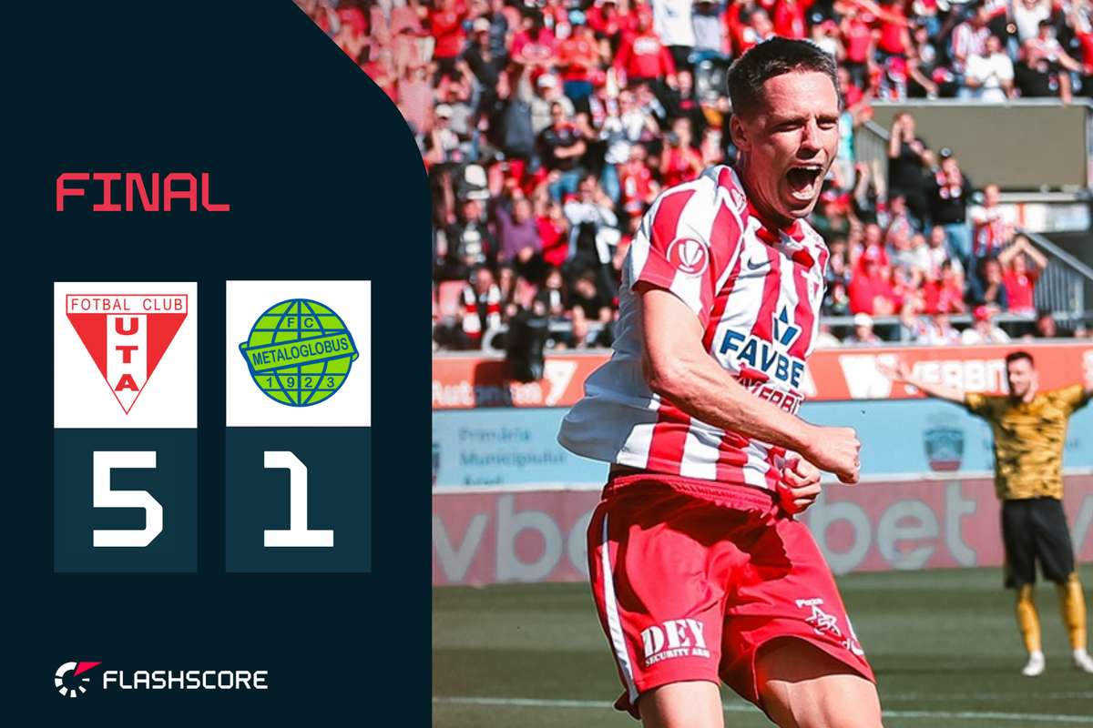 UTA învinge Metaloglobus cu 5-1: o victoria impresionantă în Superliga pentru arădeni!