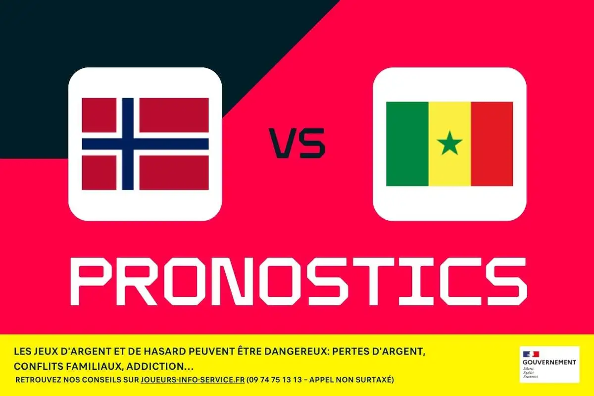 Norvège - Sénégal : pronostics CDM 2026, meilleurs paris et cotes (2e journée)