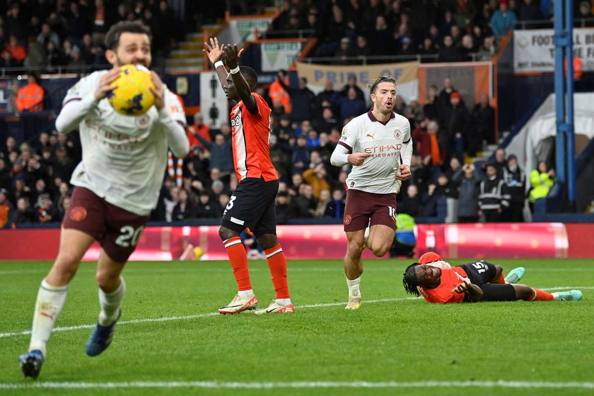 City volta às vitórias após partida dura contra o Luton