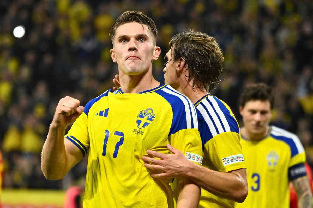 Viktor Gyokeres con la selección sueca