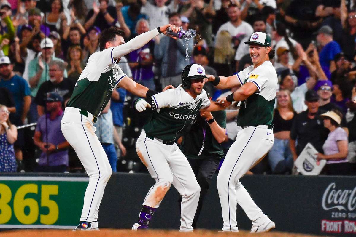 MLB roundup: Rockies win on 1st walk-off pitch clock violation ...
