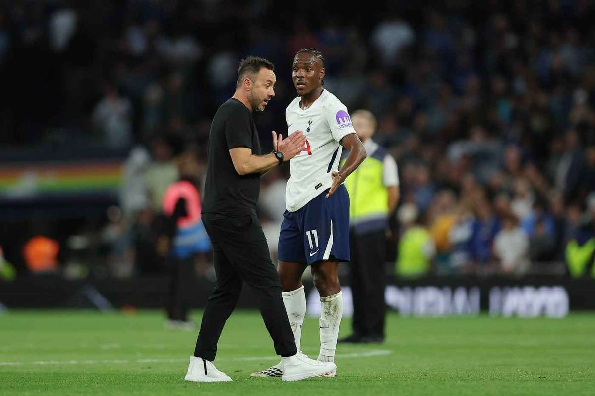 Spurs boss De Zerbi explains on-pitch altercation with Tel
