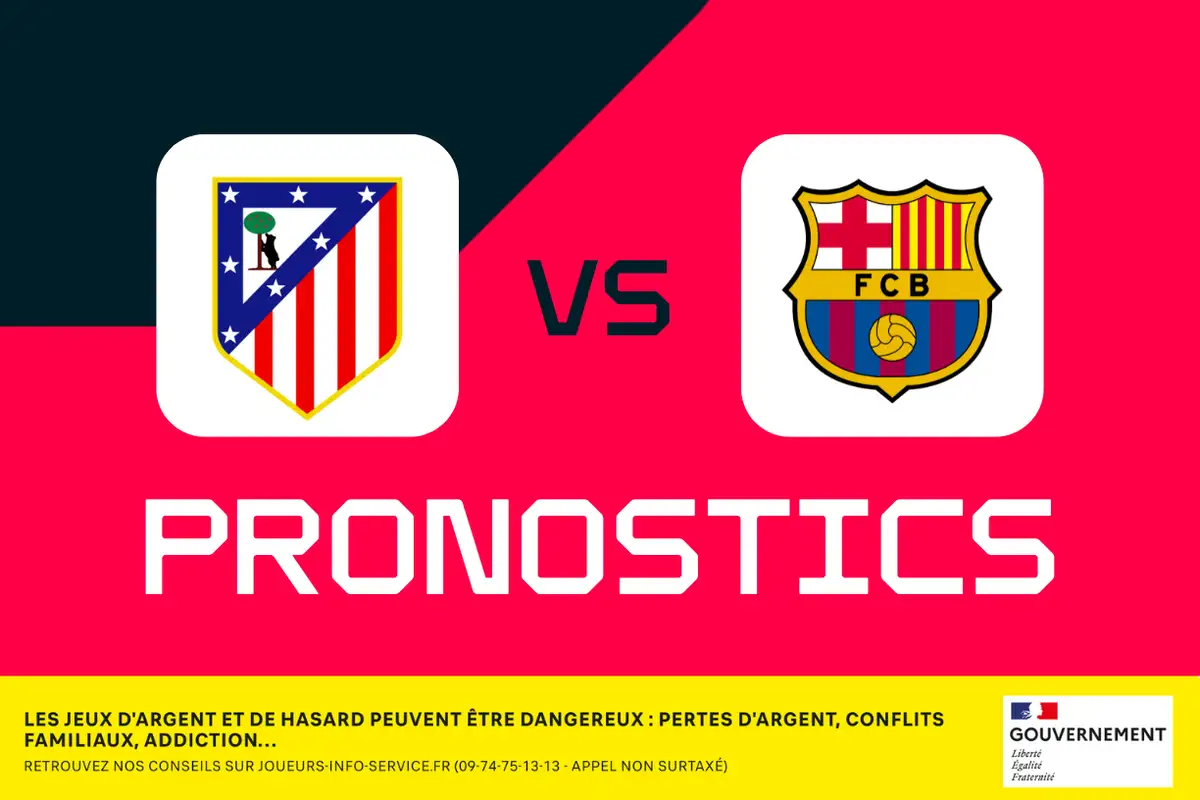 Atlético de Madrid - Barcelone : pronostics, meilleurs paris et cotes (Coupe du Roi)