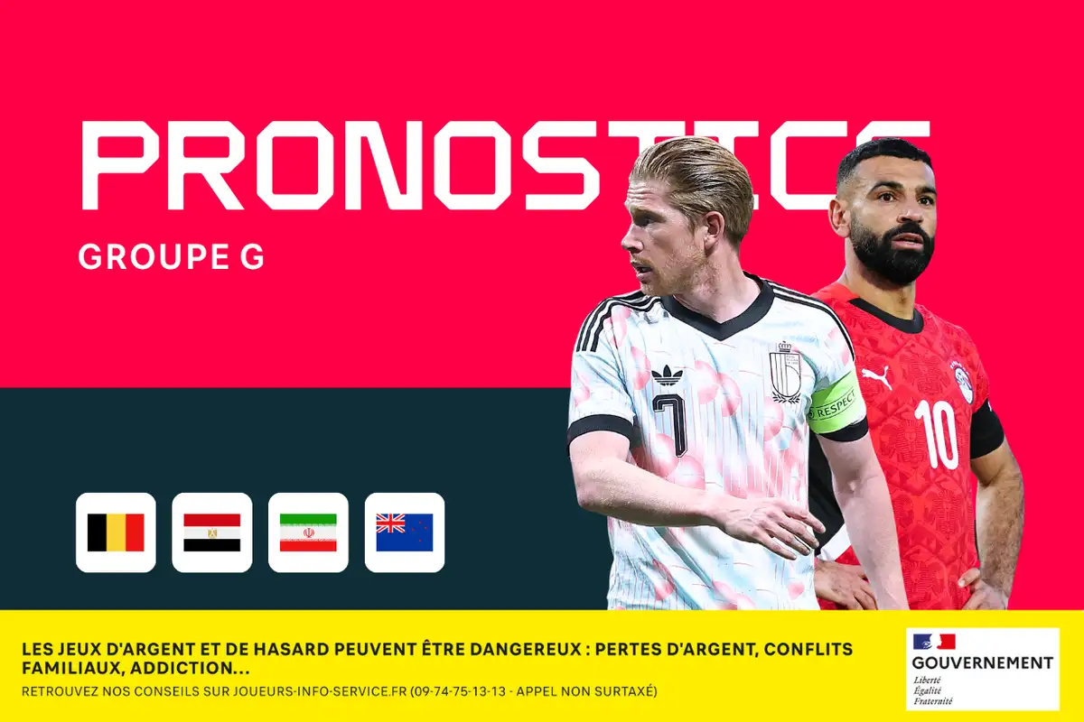 Coupe du monde 2026 : pronostics, meilleurs paris et cotes (Groupe G)
