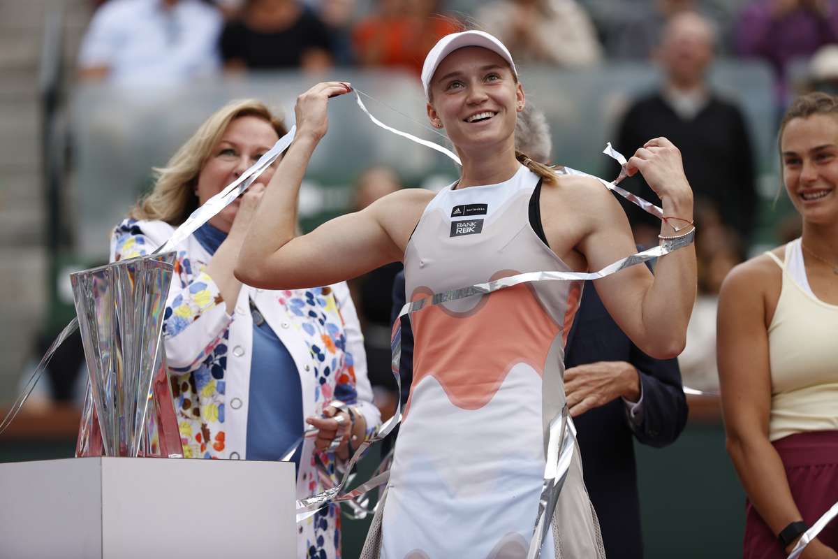 Jelena Rybakina wint het WTAtoernooi van Rome na opgave van Anhelina