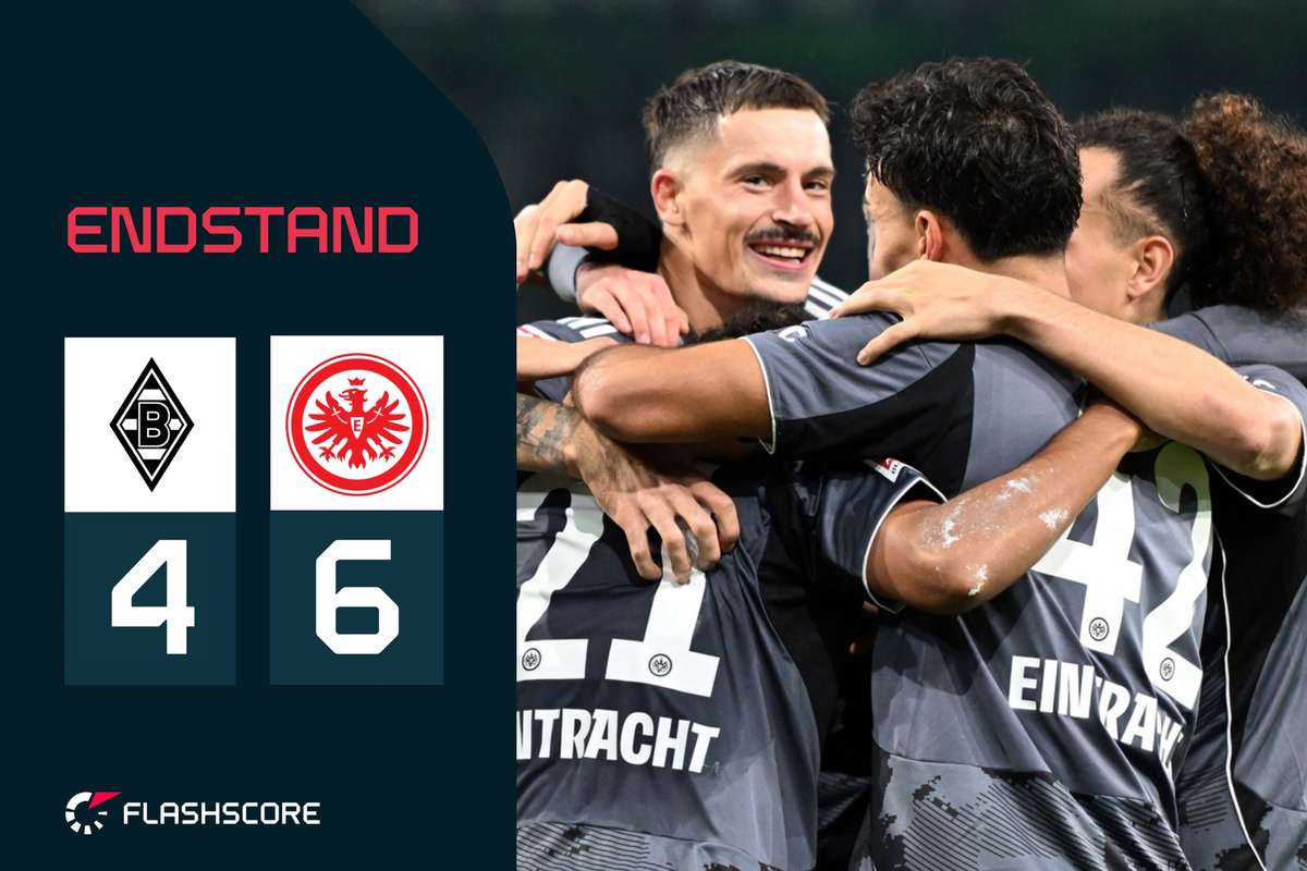 4:6 gegen Eintracht Frankfurt: Borussia Mönchengladbach rutscht ans ...