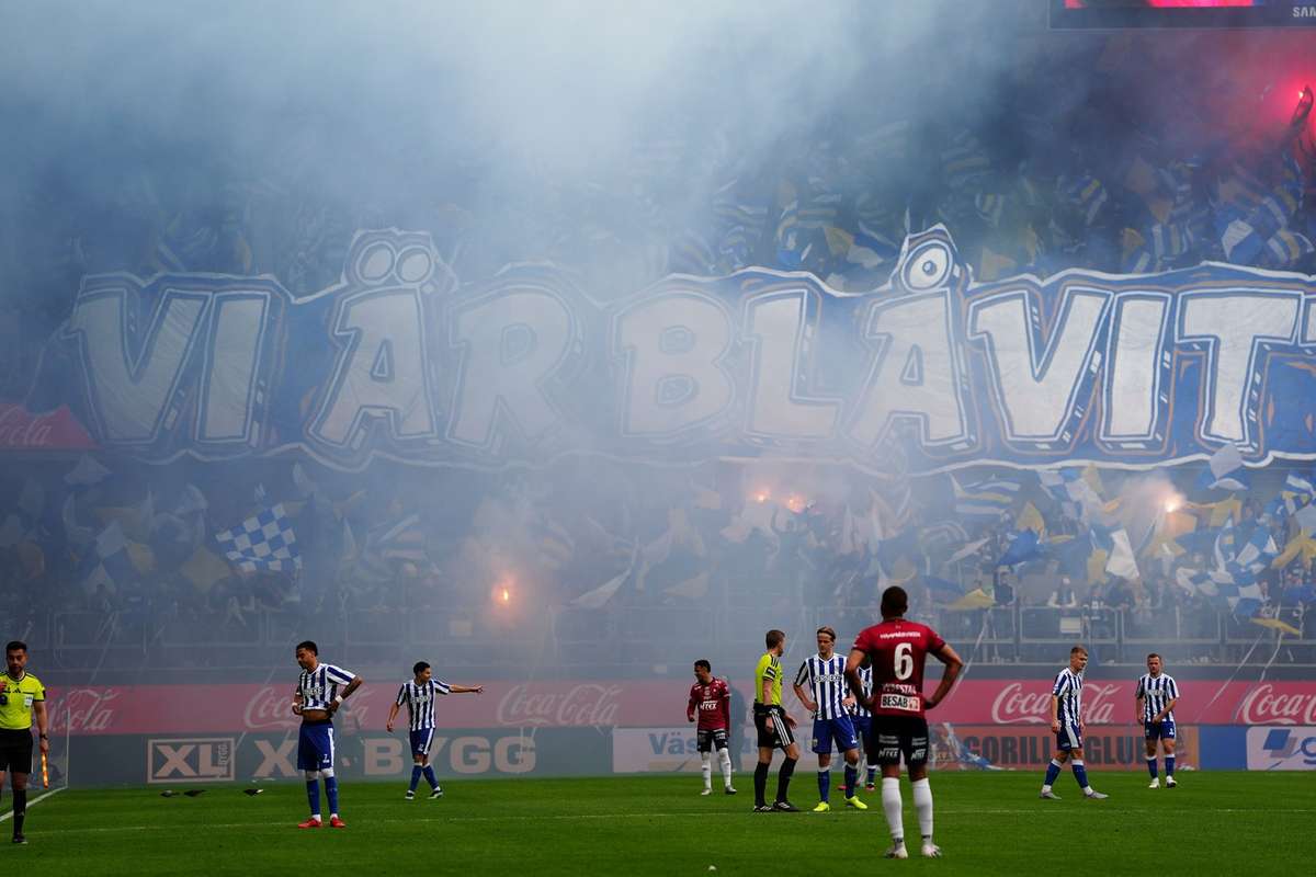 Gothenburg derby abandoned due to fire in the IFK end; Sirius five clear again
