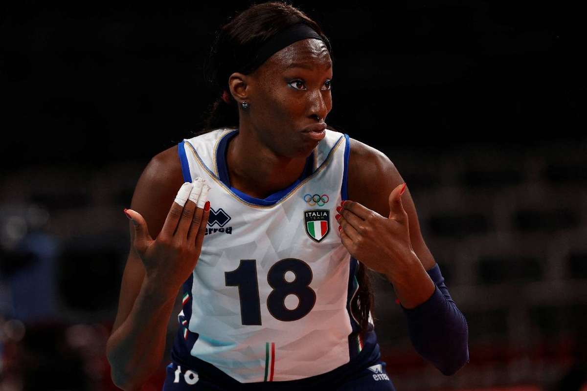 Italy PM Draghi offers support to volleyball player Egonu over