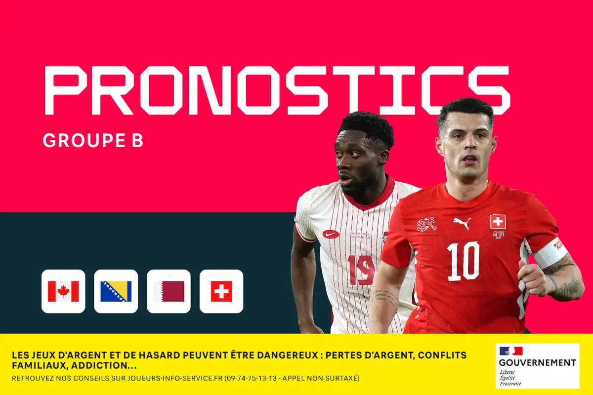 Coupe du monde 2026 : pronostics, meilleurs paris et cotes (Groupe B)