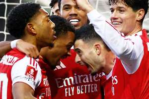 Gabriel Martinelli netted his first senior hat-trick