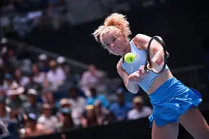It was all far too easy for Kateřina Siniaková in the first round of the Australian Open women's singles on Tuesday.