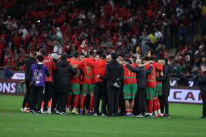 Morocco celebrate winning their AFCON semi-final, and now look at winning their second continental crown.