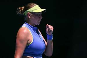 American Amanda Anisimova is through to the fourth round in Melbourne.