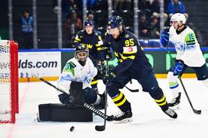 Jacob de la Rose scored two in Sweden's victory
