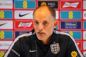 Thomas Tuchel speaks during a press conference