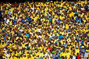 A section of Mamelodi Sundowns fans were unhappy with their 2-2 draw with Al Hilal on Friday