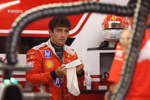 Leclerc and Ferrari block out off-track turmoil to top second practice session in Baku