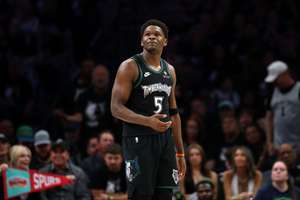 Timberwolves Anthony Edwards in black alternate uniform (2026)