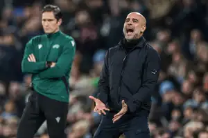 Man City manager Pep Guardiola during a recent UCL game vs Galatasaray
