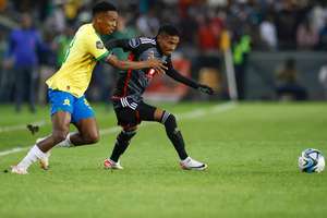 Monnapule Saleng will hope to help Sundowns defeat Pirates in the 2025/26 title race 