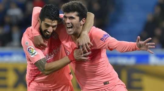 Bàn thắng đến từ một tình huống phối hợp đồng đội tuyệt vời! Carles Alena (Barcelona) đón một đường chuyền hoàn hảo và tung một cú sút xuất sắc, đi chìm vào phía trong cột dọc bên trái. Thủ môn không thể làm gì với những cú sút như thế.