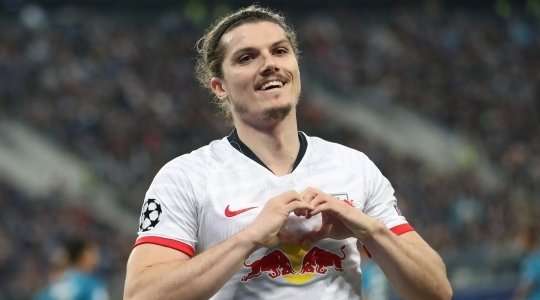 Marcel Sabitzer (RB Leipzig) nhận một đường chuyền chuẩn xác trong vòng cấm từ Emil Forsberg và anh đánh bại thủ môn với một pha dứt điểm sắc sảo về phía bên trái khung thành. Tỉ số là 0:2.