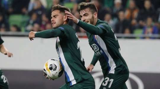 Vào! Pipa thực hiện một đường chuyền đến chân Oscar Melendo (Espanyol) và cầu thủ này tung một cú sút từ trong vòng cấm, đưa bóng vào góc thấp bên trái mành lưới. Tỉ số là 1:1.