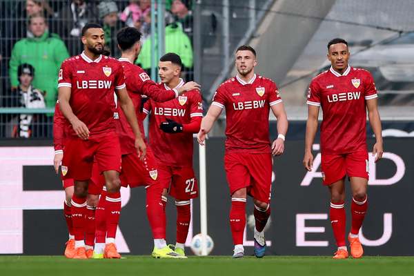 Stuttgart celebrate goal