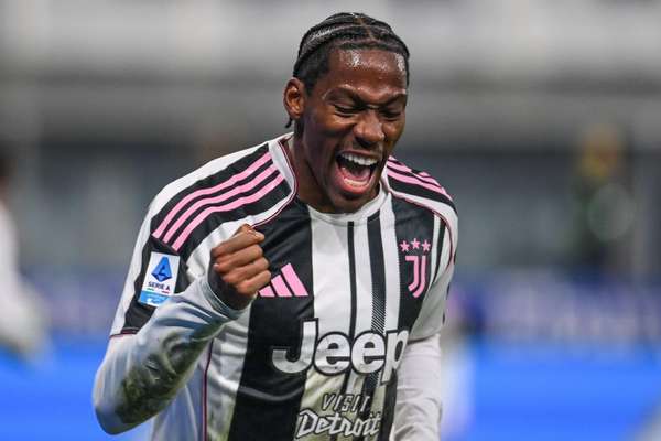 Jonathan David celebrates his goal against Parma