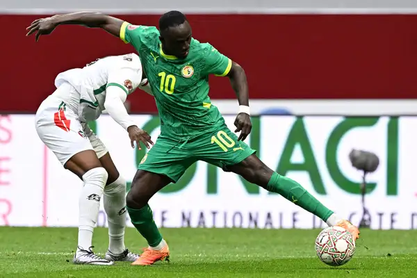 Sadio Mane in action for Senegal 