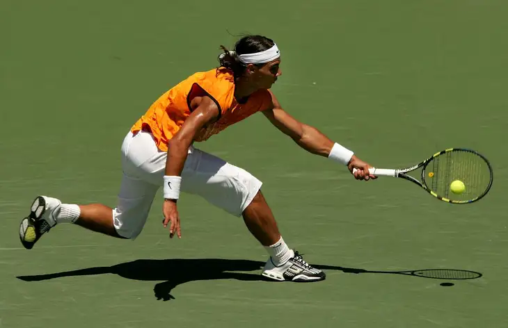 Rafael Nadal v roce 2005 v Key Biscayne.