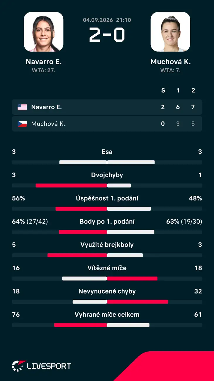 Statistiky zápasu.