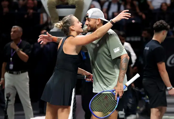 Aryna Sabalenková a Nick Kyrgios