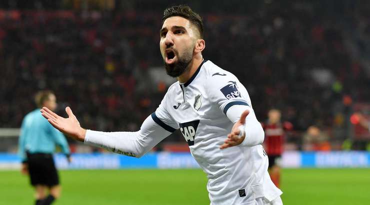 VÀO! Munas Dabbur (Hoffenheim) kết thúc một đợt lên bóng tuyệt vời bằng một bàn thắng giật gót điệu nghệ. Bàn thắng được kiến tạo bởi Georginio Rutter với một đường chuyền xuất sắc. 2:2.