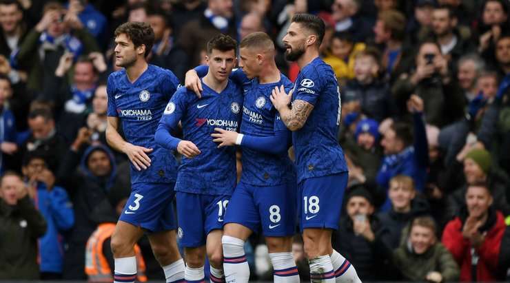 Vào! Tình huống phối hợp nhịp nhàng ở ngoài rìa vòng cấm với Pedro mở ra cho Mason Mount (Chelsea) một cơ hội ghi bàn mười mươi. Anh không làm đồng đội thất vọng khi đánh bại thủ môn đối phương với một cú sút đi thẳng vào góc thấp bên trái khung thành. Tỉ số là 1:0.